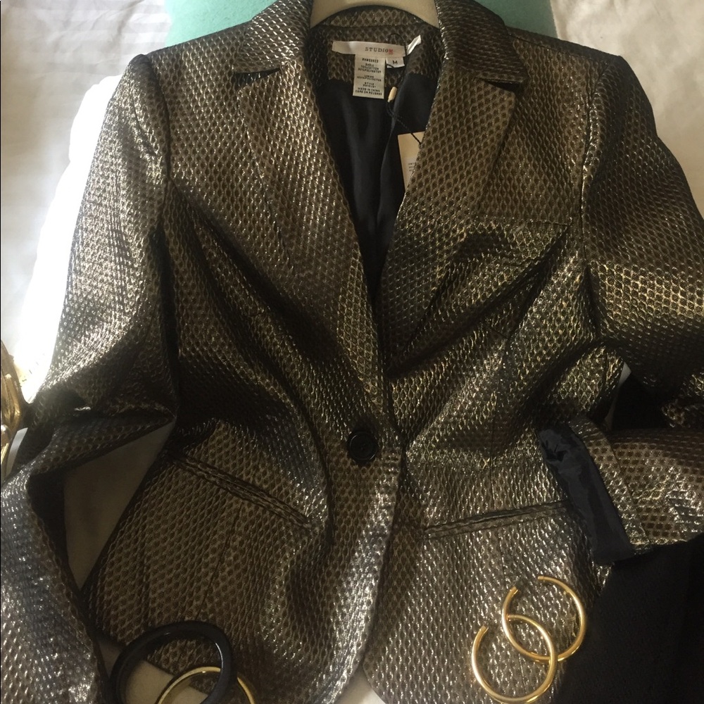 Studio M - Black/Gold evening jacket - Picture 2 of 3